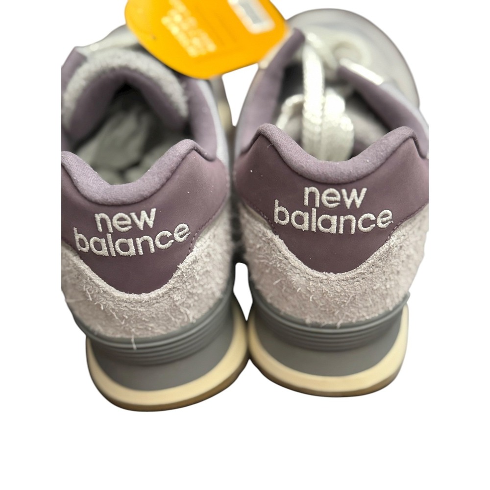 New Balance 574 Cordura Ghost Gray Purple Suede Sneakers Retro Women's Size 11.5 - Picture 3 of 8